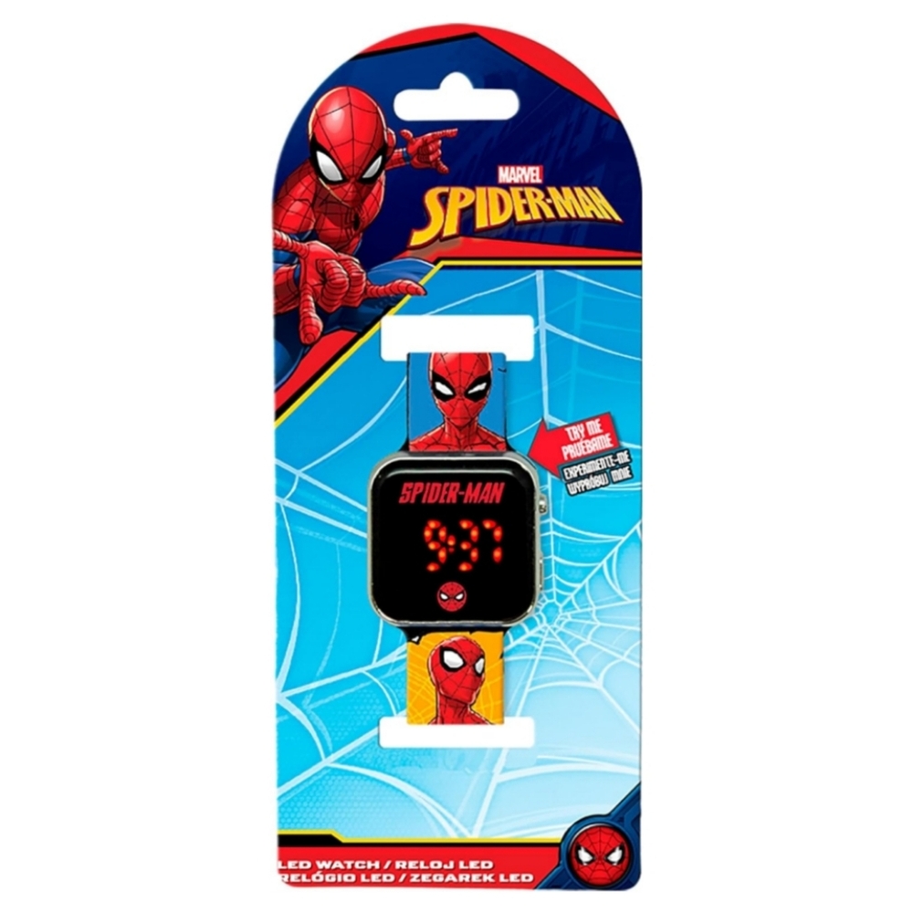 NEW Marvel Spiderman Boys Digital LED Wrist Watch Accutime Licensed